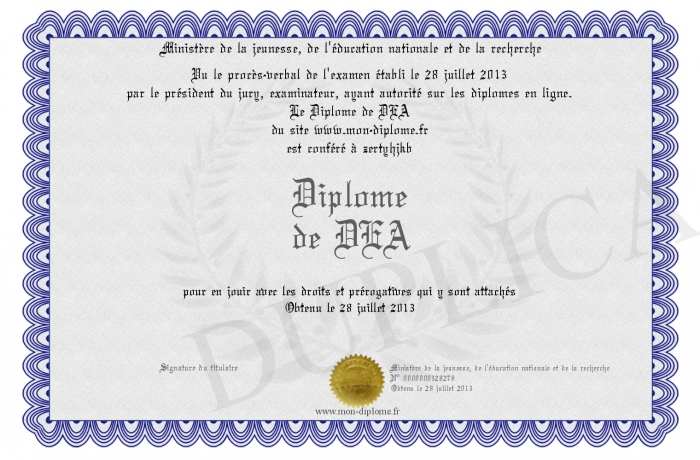 diplome dea